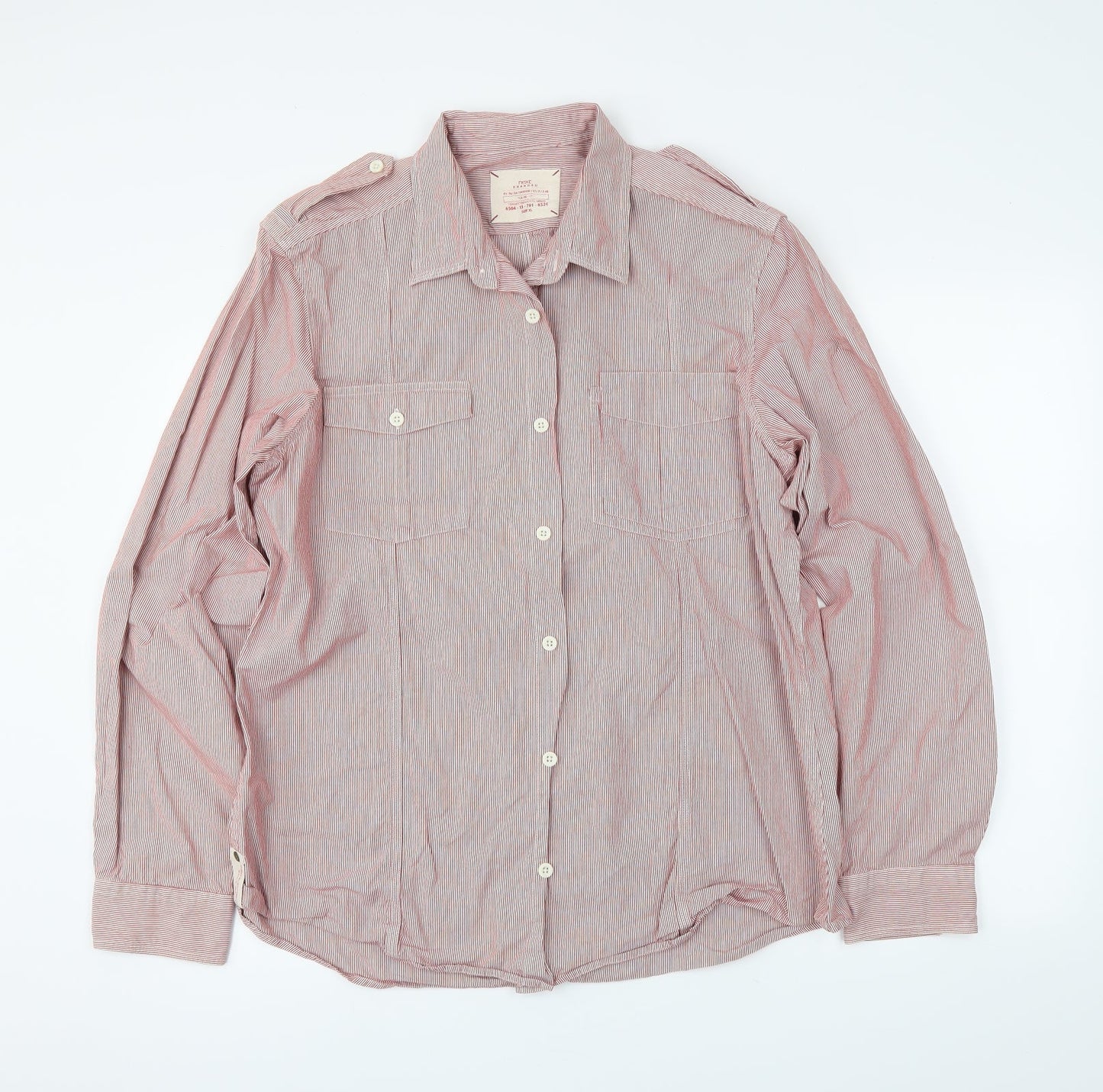 Mens UK Size XL NEXT Red  Button-Up Long Sleeve Casual Shirt