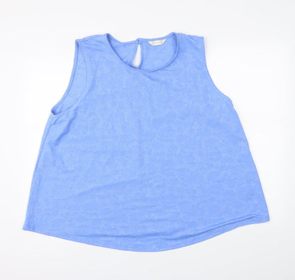 Authentic Womens Blue   Basic Tank Size 22