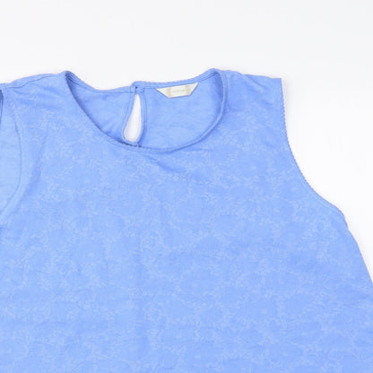 Authentic Womens Blue   Basic Tank Size 22