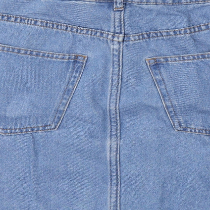 H&M Womens Blue  Denim Mini Skirt Size 8