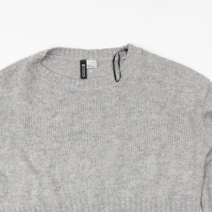 H&M Womens Grey   Pullover Jumper Size S