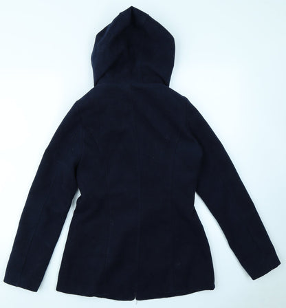 Womens UK Size 8 Atmosphere Blue Overcoat