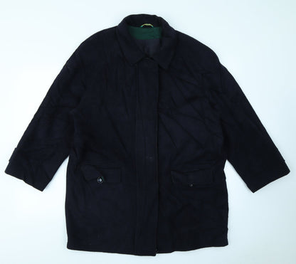 Womens UK Size 14 Canda Blue Overcoat