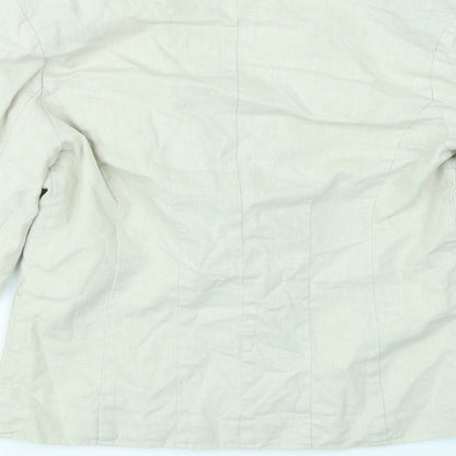 VILA Womens Beige   Jacket Blazer Size M