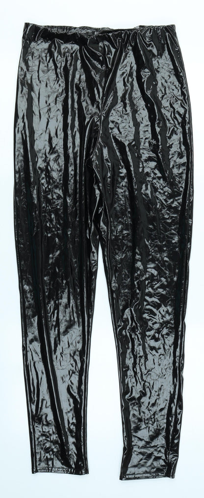 Womens UK Size 12 Rebellious Regular Fit  Black Trousers