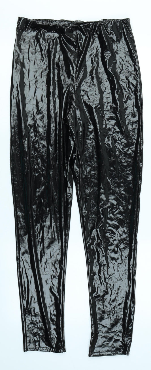 Rebellious Womens Black   Trousers  Size 12 L27 in