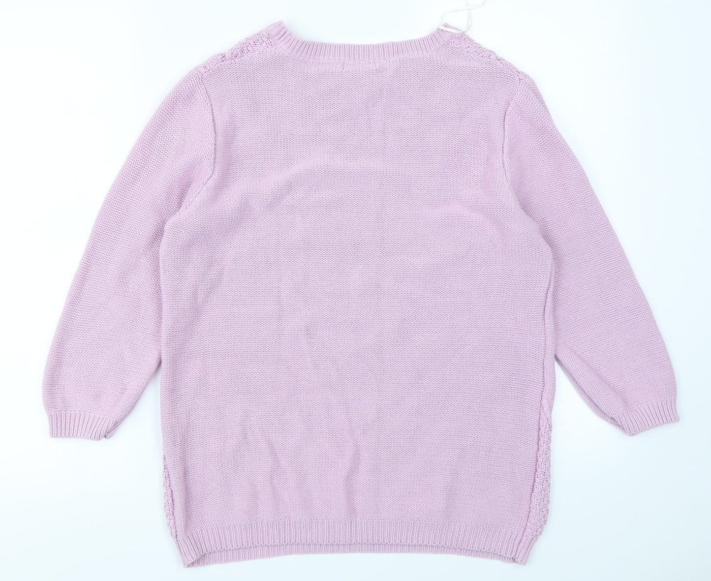 Damart Womens Purple  Knit Pullover Jumper Size 10