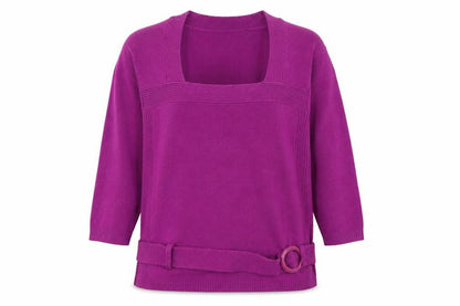 Bassini Womens Purple   Pullover Jumper Size XL