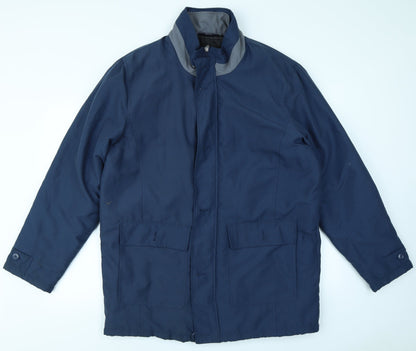 Mens UK Size M Premier Man Blue Rain Coat