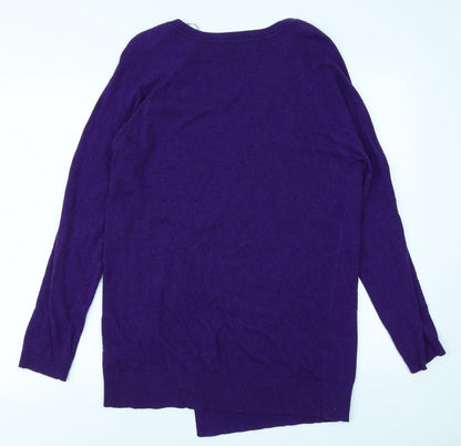 M&S Collection Womens Purple  Knit Pullover Jumper Size 12