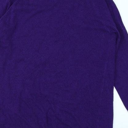 M&S Collection Womens Purple  Knit Pullover Jumper Size 12