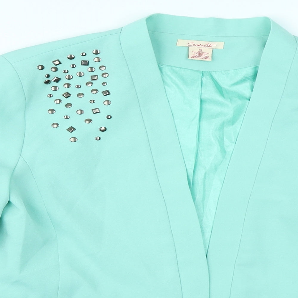 candalite Womens Blue   Jacket Blazer Size XL