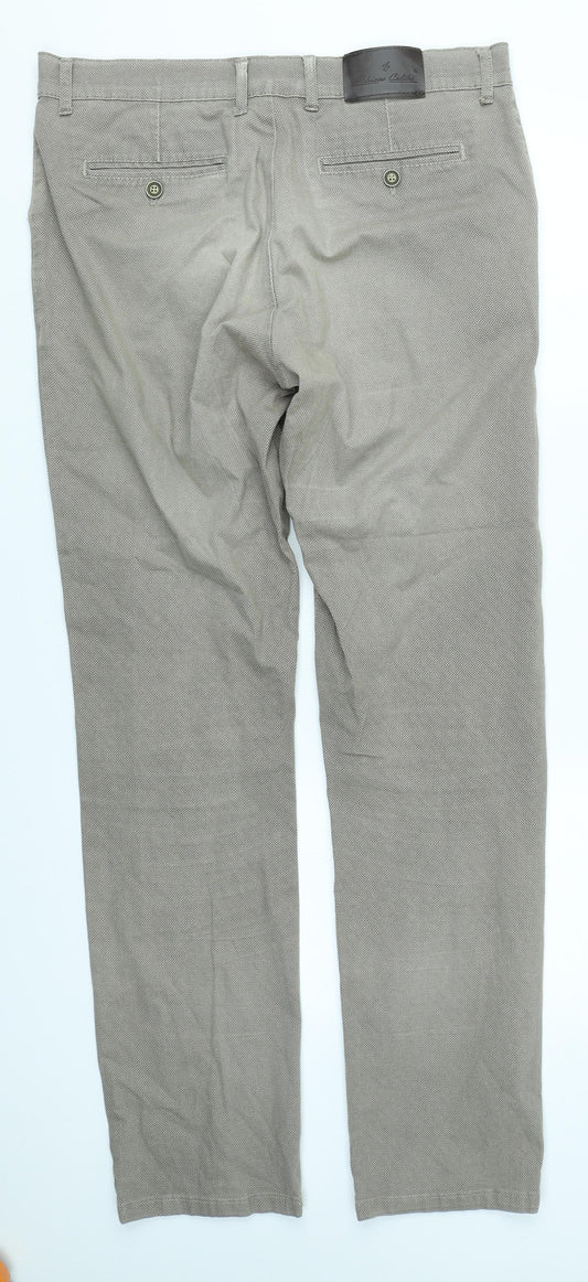Adriano Calitri Mens Brown   Trousers  Size 34 in L32 in