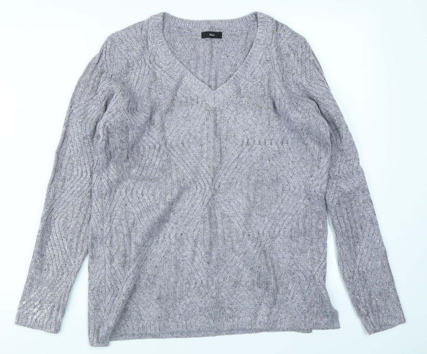 M&Co Womens Purple   Pullover Jumper Size 12
