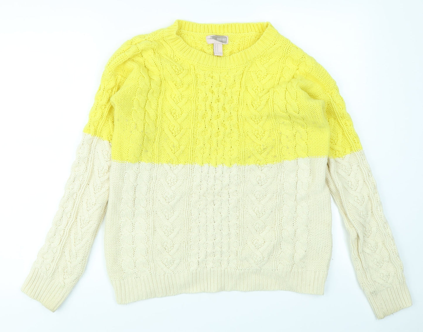 FOREVER 21 Womens Yellow   Pullover Jumper Size M