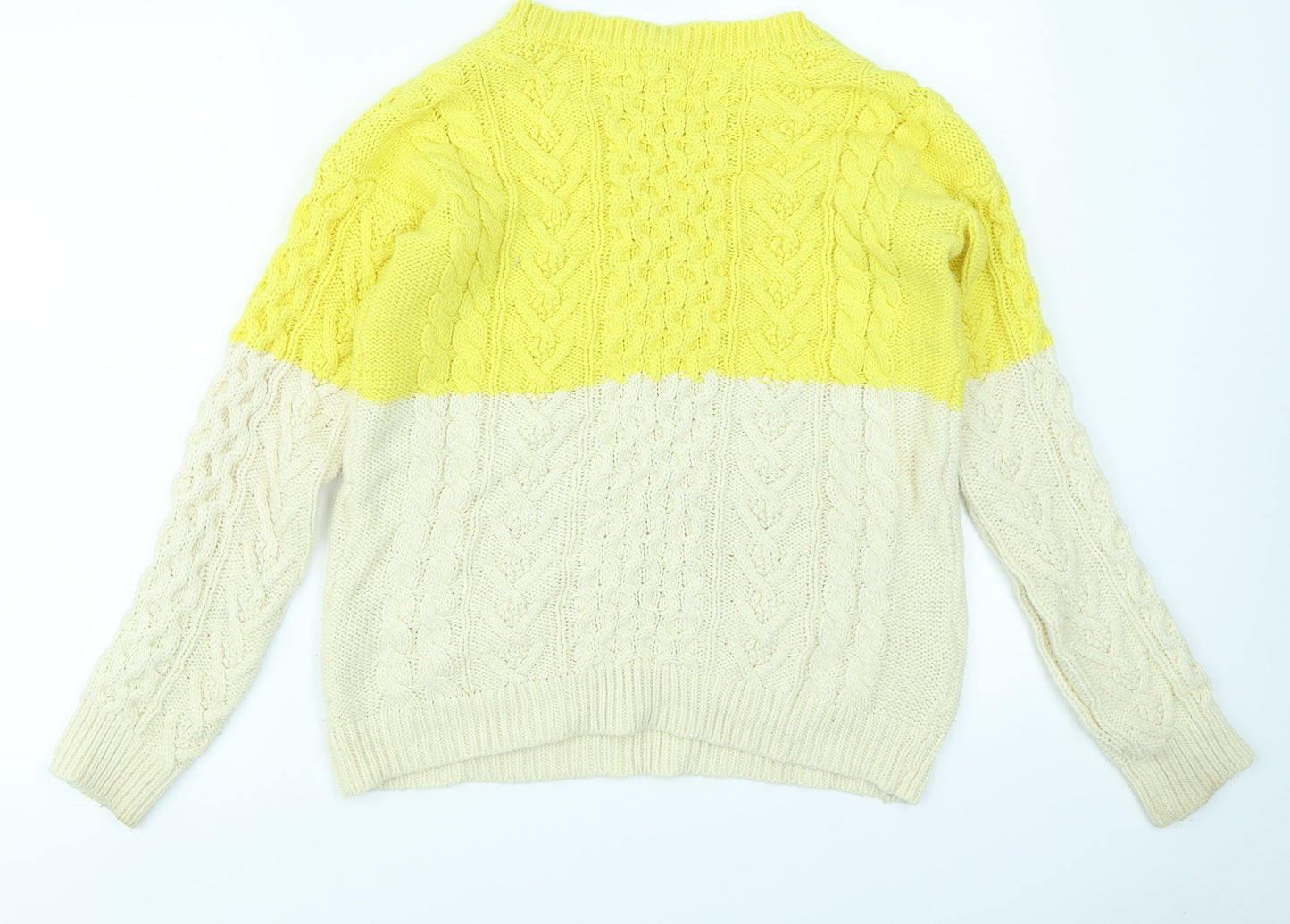 FOREVER 21 Womens Yellow   Pullover Jumper Size M