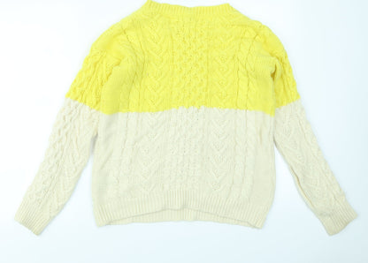 FOREVER 21 Womens Yellow   Pullover Jumper Size M