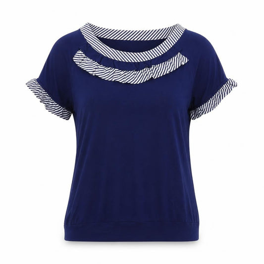 Womens UK Size L klass collection Blue Basic T-Shirt