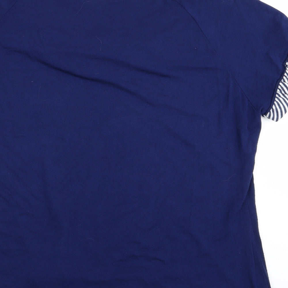 klass collection Womens Blue   Basic T-Shirt Size L