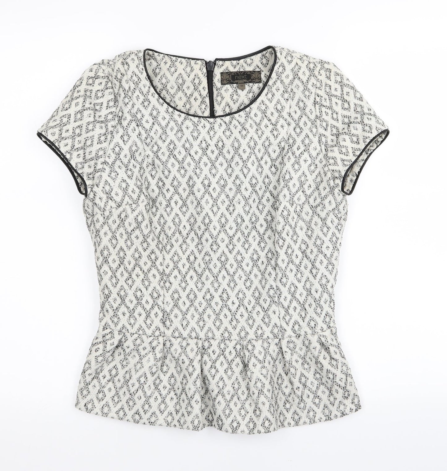 Womens UK Size 8 NEXT White Basic T-Shirt