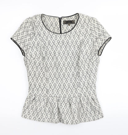 Womens UK Size 8 NEXT White Basic T-Shirt