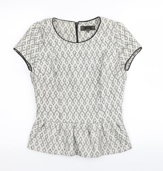 Womens UK Size 8 NEXT White Basic T-Shirt