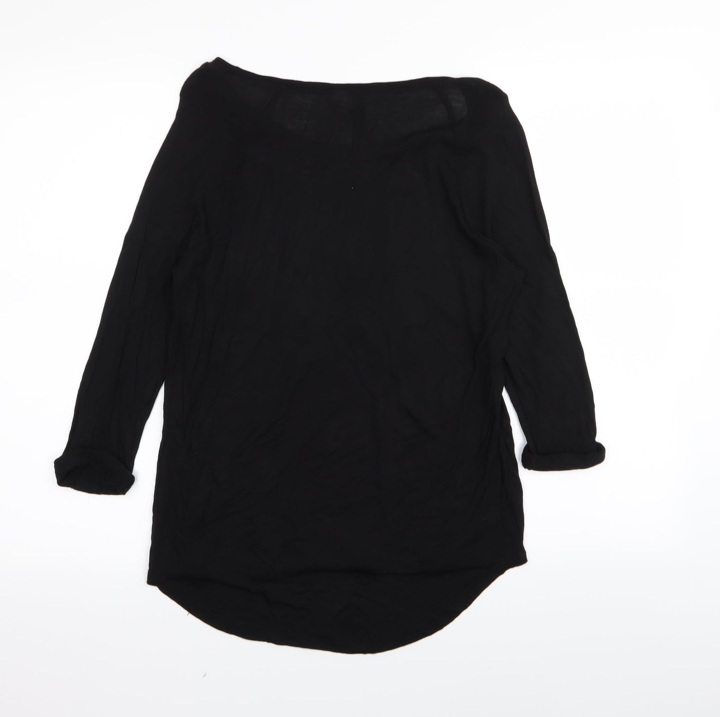 Womens UK Size 8 Divided by H&M Black Basic T-Shirt