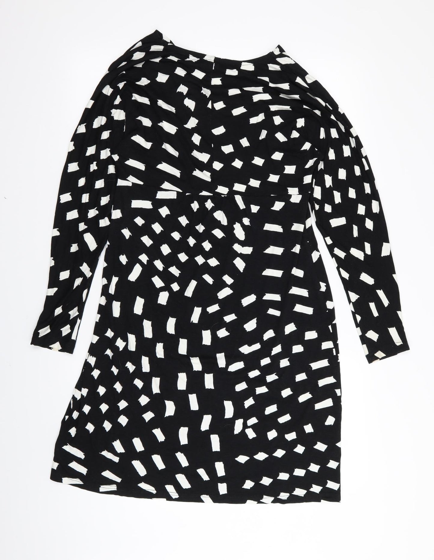 pomodoro Womens Black Geometric  Pencil Dress  Size 12