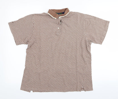 genmuir Mens Brown    Polo Size M