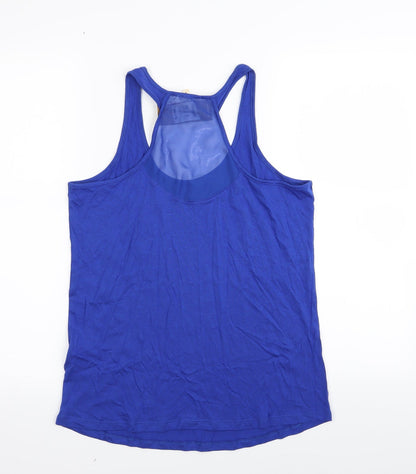 Womens UK Size 8 New Look Blue Basic Tank
