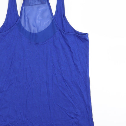 Womens UK Size 8 New Look Blue Basic Tank