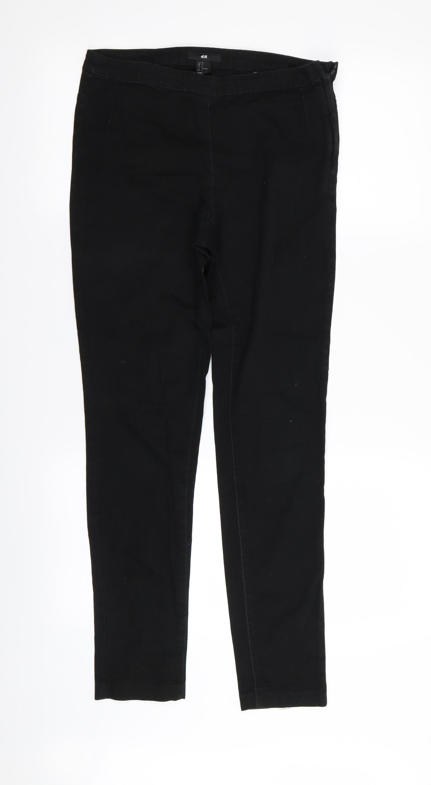 Womens UK Size 8 H&M Regular Fit  Black Trousers