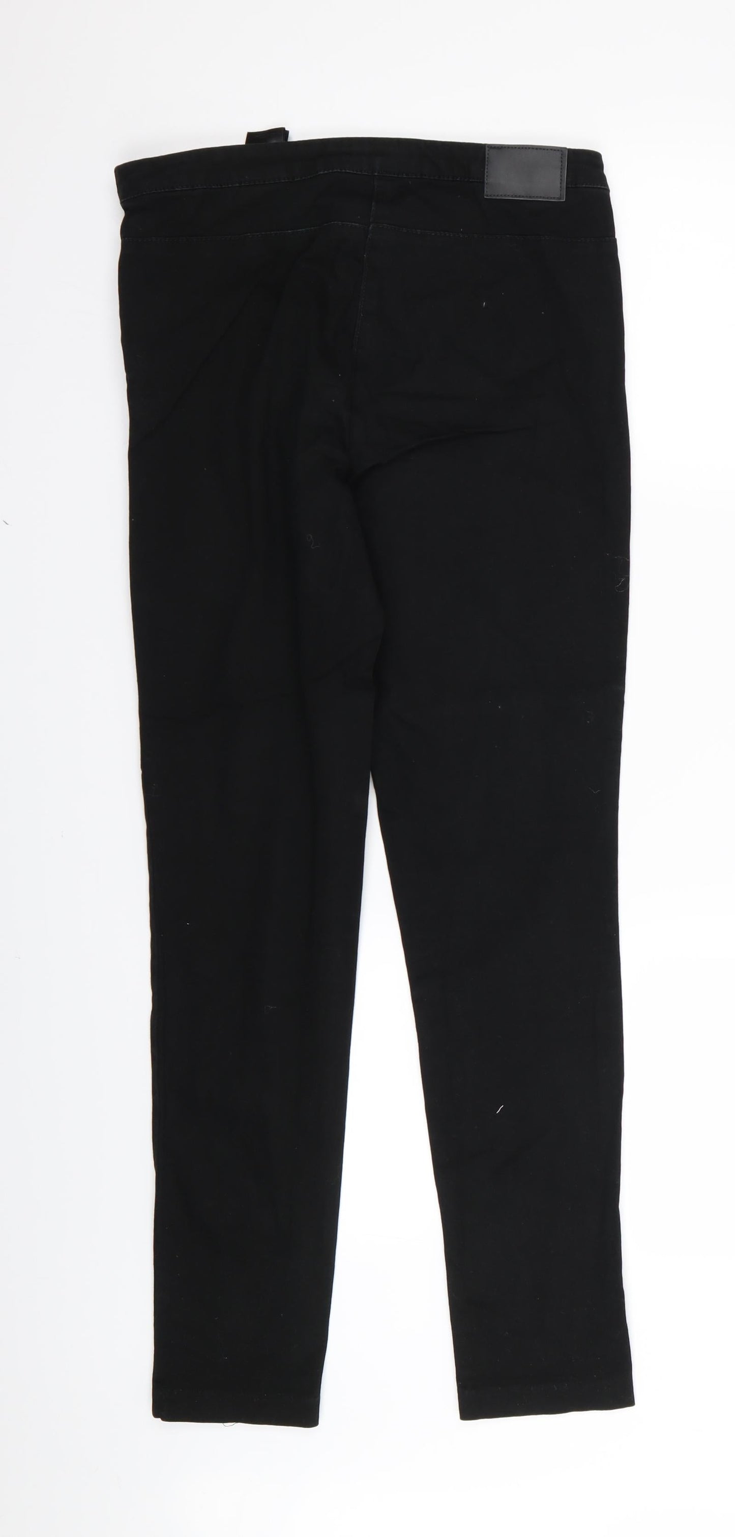 Womens UK Size 8 H&M Regular Fit  Black Trousers