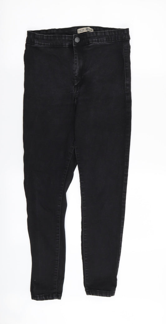 Womens UK Size 14 denim and co Regular Fit Skinny Black Jeans
