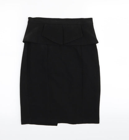 Miss Selfridge Womens Black   A-Line Skirt Size 10