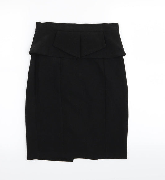 Miss Selfridge Womens Black   A-Line Skirt Size 10