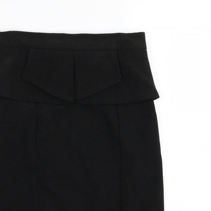 Miss Selfridge Womens Black   A-Line Skirt Size 10