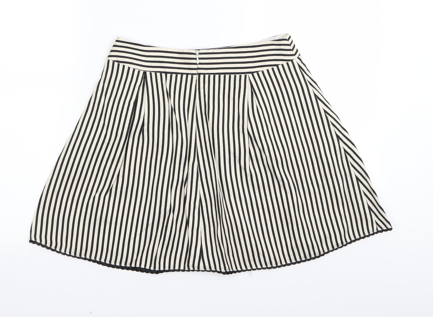 Miss Selfridge Womens White Striped  Mini Skirt Size 8