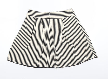 Miss Selfridge Womens White Striped  Mini Skirt Size 8