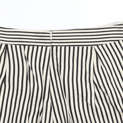Miss Selfridge Womens White Striped  Mini Skirt Size 8