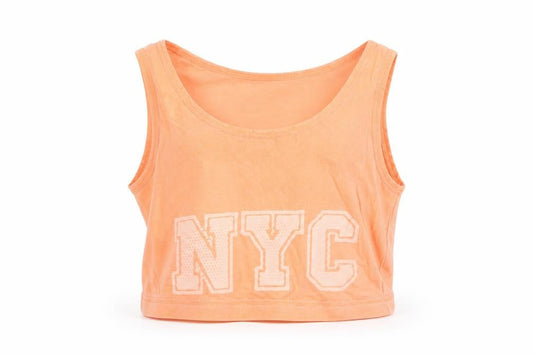Primark Womens Orange   Basic Tank Size 8