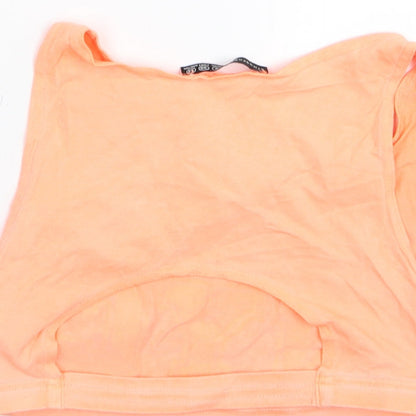 Primark Womens Orange   Basic Tank Size 8