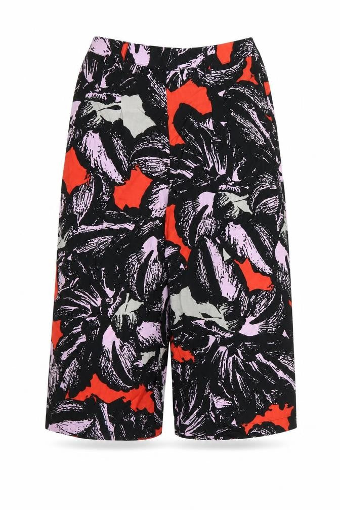 Womens UK Size 10 Papaya Regular Fit Capri Black Trousers