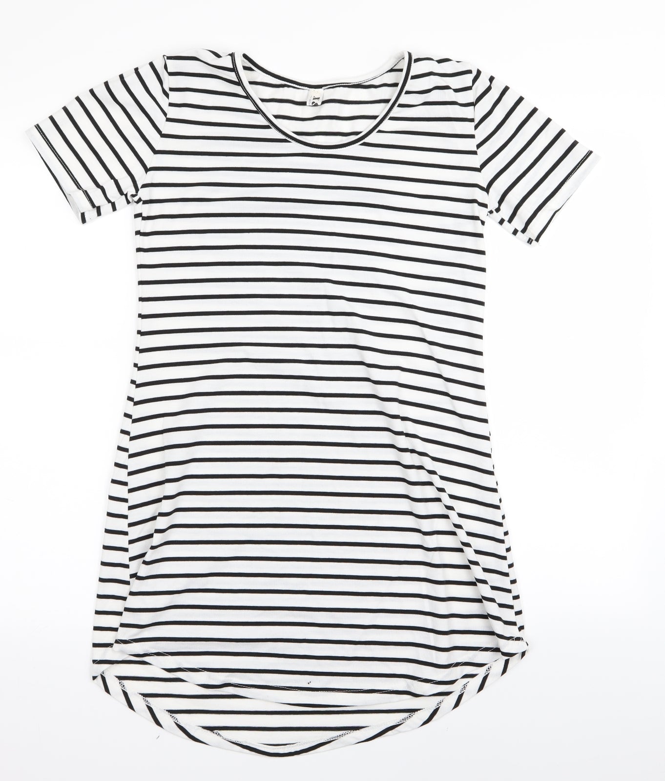 X&Z fashion Womens White Striped  T-Shirt Dress  Size M
