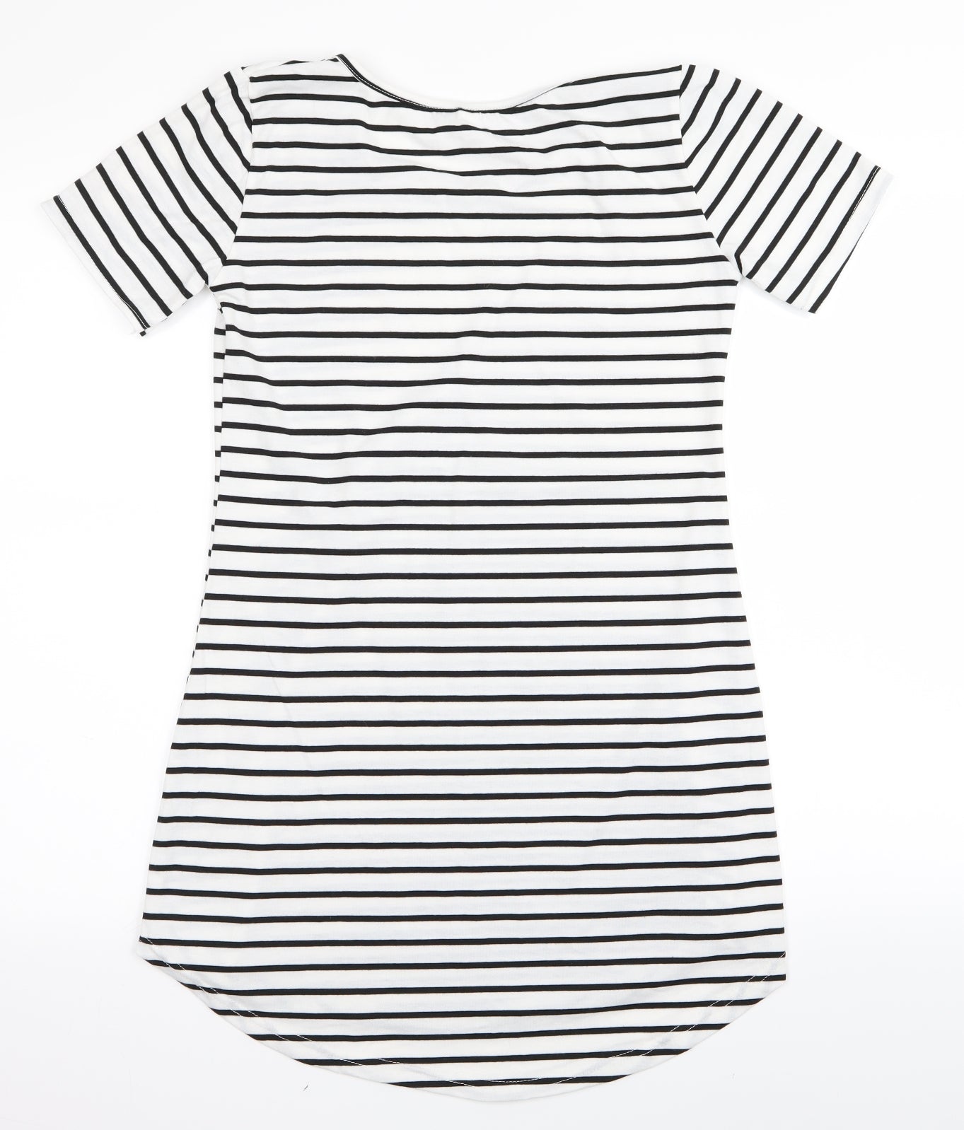 X&Z fashion Womens White Striped  T-Shirt Dress  Size M