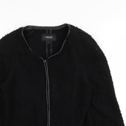 Next Womens Black   Full Zip Jumper Size 6