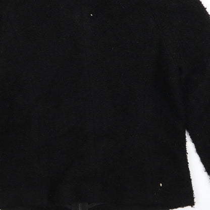 Next Womens Black   Full Zip Jumper Size 6