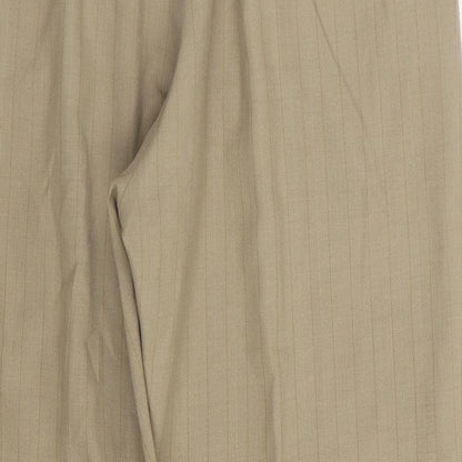 Preworn Mens Beige Striped  Trousers  Size 32 in L27 in