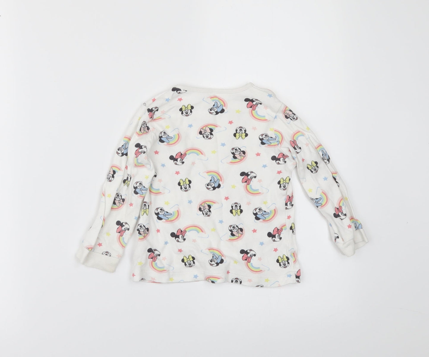 George Girls White   Basic T-Shirt Size 18-24 Months  - disney