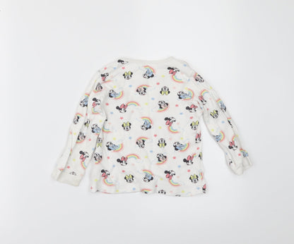 George Girls White   Basic T-Shirt Size 18-24 Months  - disney